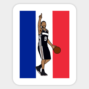 Tony Parker 'French Flag' - NBA San Antonio Spurs Sticker